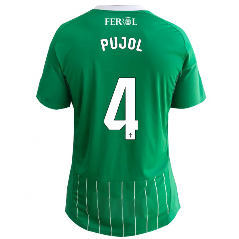 Danxen Kinder Edgar Pujol #4 Grün Weiß Heimtrikot Trikot 2025/26 T-Shirt Österreich
