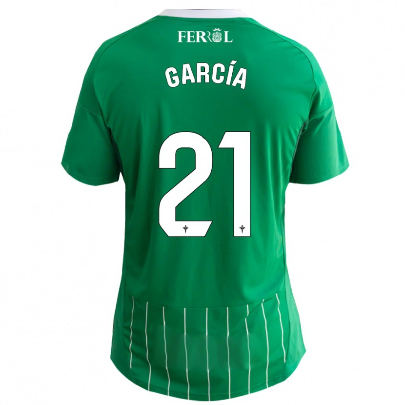 Danxen Kinder Azael García #21 Grün Weiß Heimtrikot Trikot 2025/26 T-Shirt Österreich