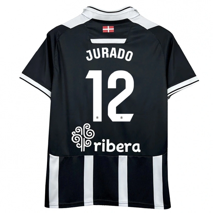 Danxen Kinder Marc Jurado #12 Schwarz Weiß Heimtrikot Trikot 2025/26 T-Shirt Österreich