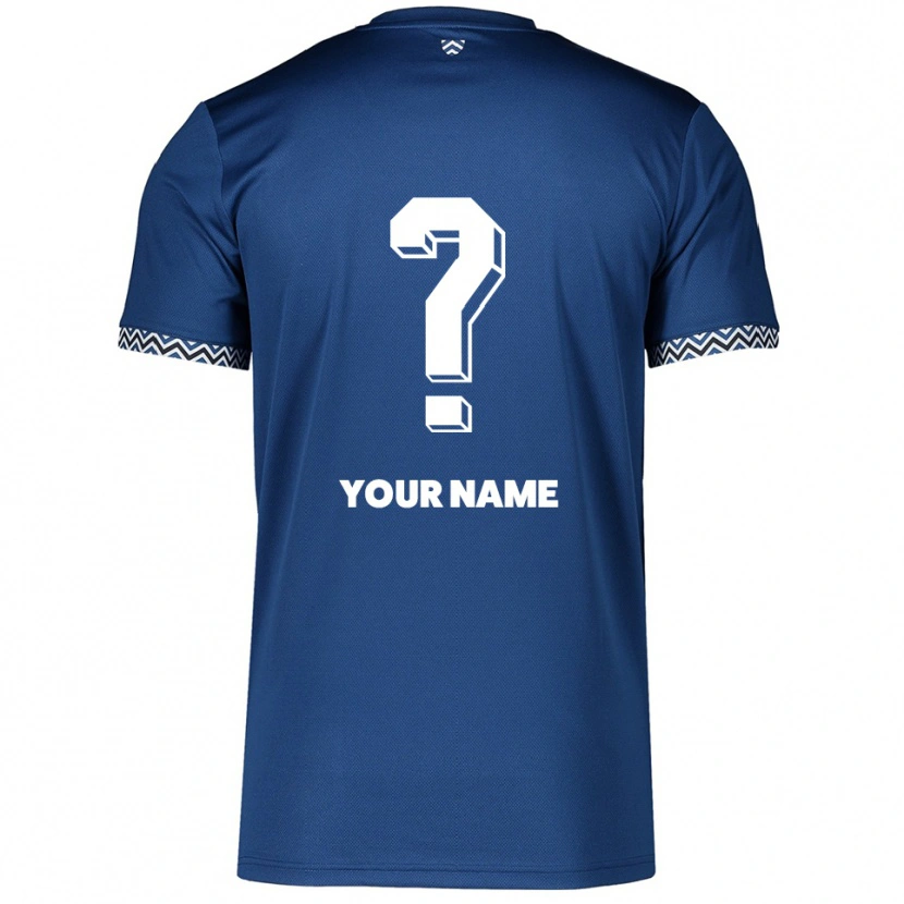 Danxen Kinder Ihren Namen #0 Marineblau Weiß Heimtrikot Trikot 2025/26 T-Shirt Österreich