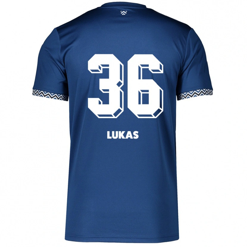 Danxen Kinder Justin Lukas #36 Marineblau Weiß Heimtrikot Trikot 2025/26 T-Shirt Österreich