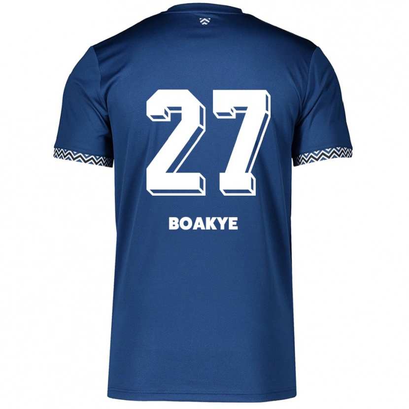 Danxen Kinder Benjamin Boakye #27 Marineblau Weiß Heimtrikot Trikot 2025/26 T-Shirt Österreich