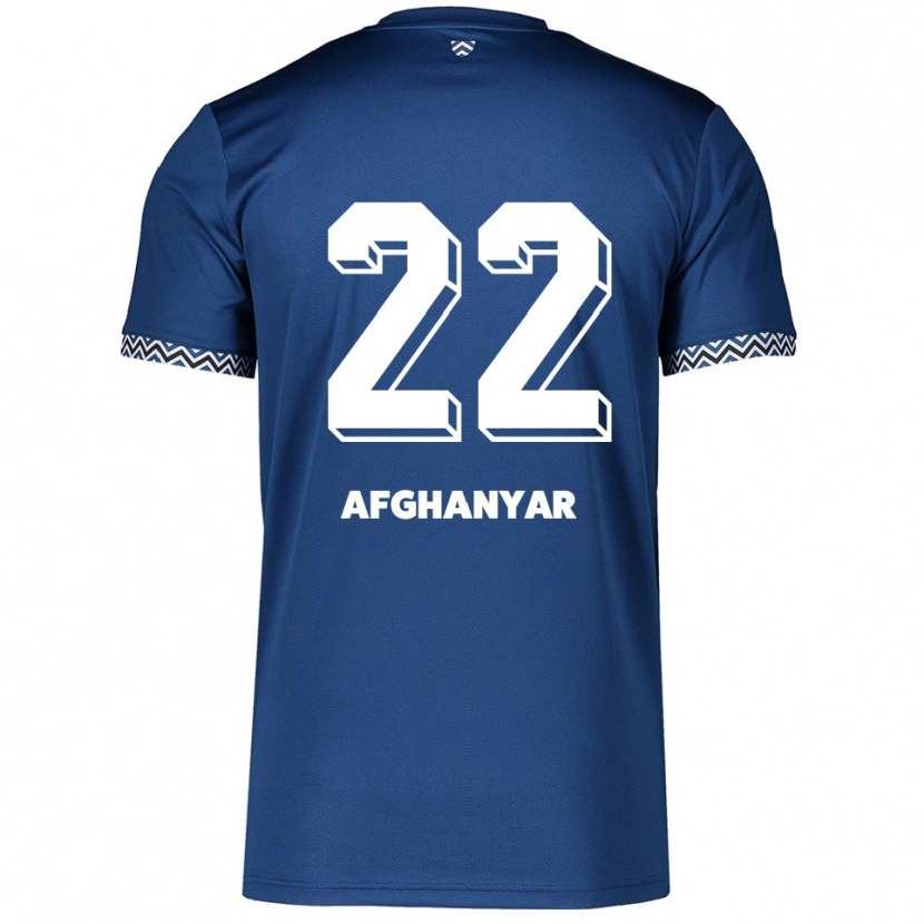 Danxen Kinder Bellal Afghanyar #22 Marineblau Weiß Heimtrikot Trikot 2025/26 T-Shirt Österreich