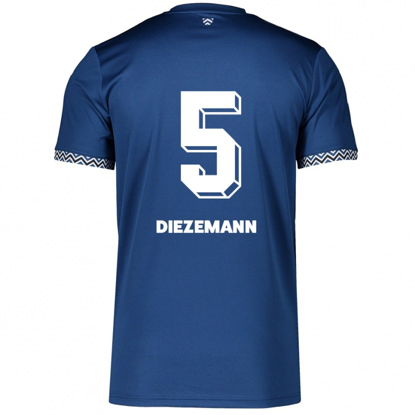 Danxen Kinder Yoost Diezemann #5 Marineblau Weiß Heimtrikot Trikot 2025/26 T-Shirt Österreich