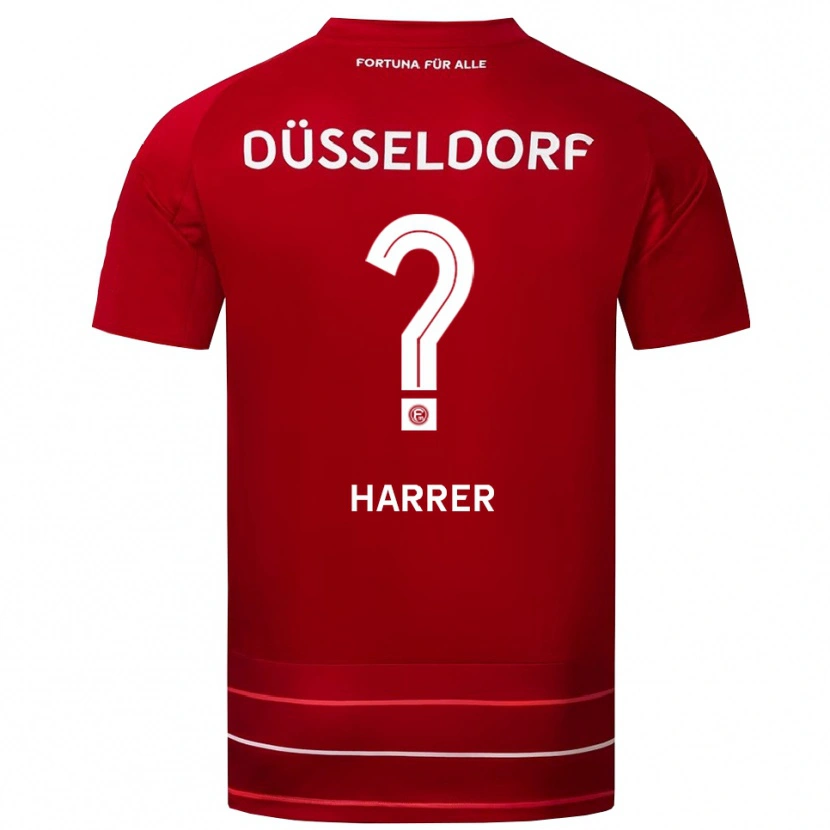 Danxen Kinder Celine Harrer #0 Rot Weiß Heimtrikot Trikot 2025/26 T-Shirt Österreich