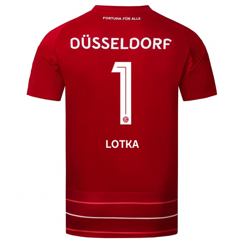 Danxen Kinder Marcel Lotka #1 Rot Weiß Heimtrikot Trikot 2025/26 T-Shirt Österreich