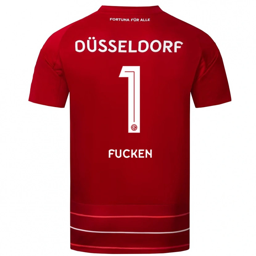 Danxen Kinder Kilian Fucken #1 Rot Weiß Heimtrikot Trikot 2025/26 T-Shirt Österreich