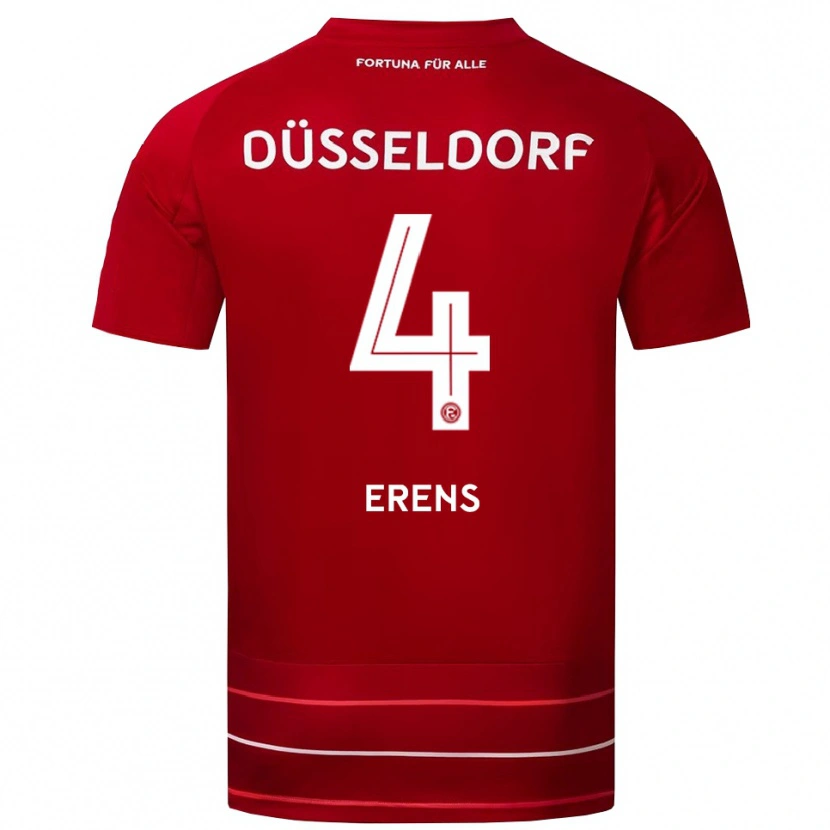 Danxen Kinder Noah Erens #4 Rot Weiß Heimtrikot Trikot 2025/26 T-Shirt Österreich