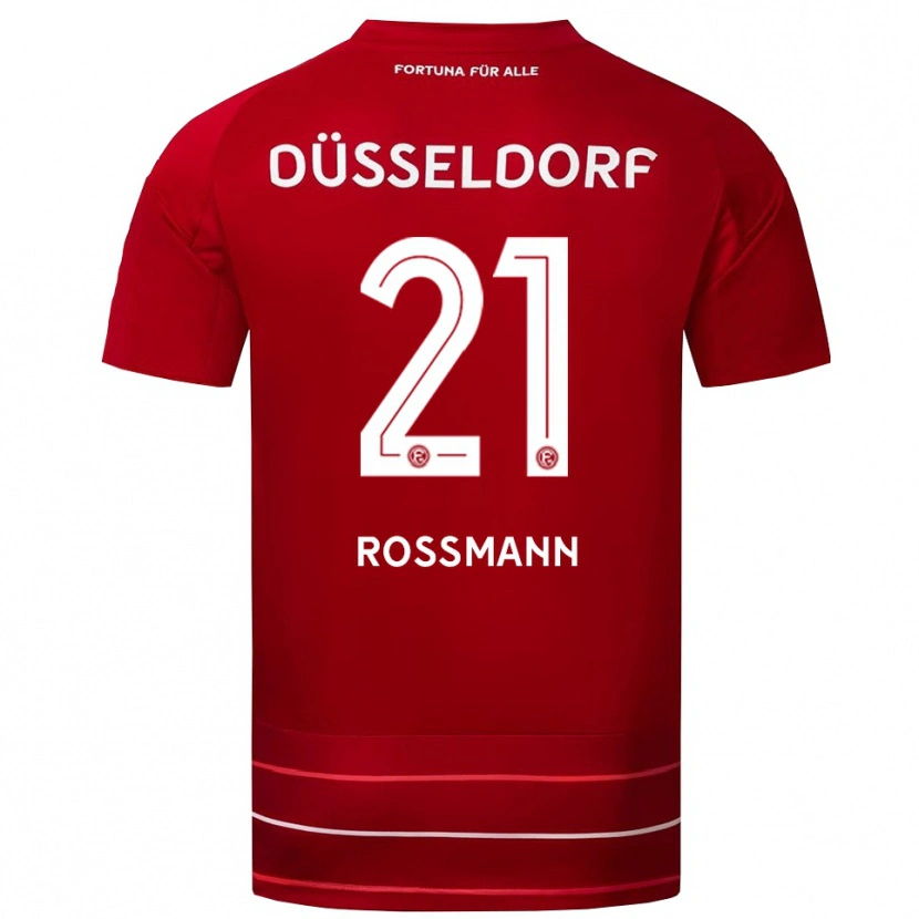 Danxen Kinder Tim Rossmann #21 Rot Weiß Heimtrikot Trikot 2025/26 T-Shirt Österreich