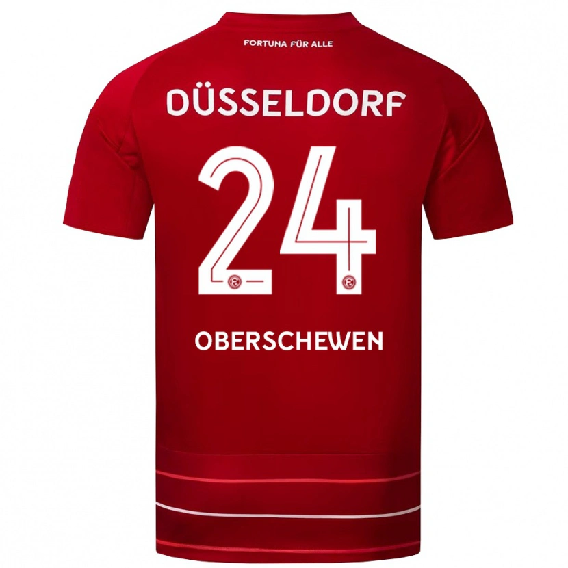 Danxen Kinder Elias Oberschewen #24 Rot Weiß Heimtrikot Trikot 2025/26 T-Shirt Österreich