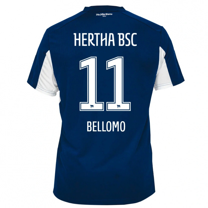 Danxen Kinder Karim Bellomo #11 Weiß Blau Heimtrikot Trikot 2025/26 T-Shirt Österreich