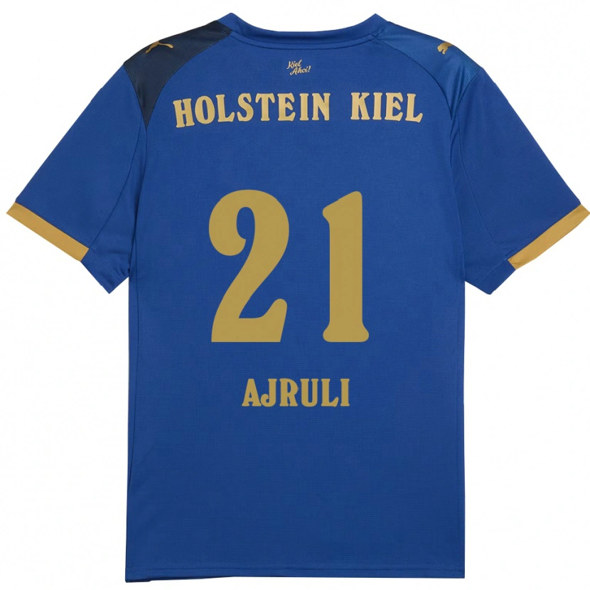 Danxen Kinder Muhamed Ajruli #21 Blau Gold Heimtrikot Trikot 2025/26 T-Shirt Österreich
