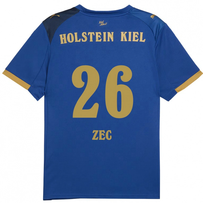Danxen Kinder David Zec #26 Blau Gold Heimtrikot Trikot 2025/26 T-Shirt Österreich