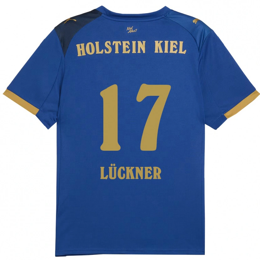 Danxen Kinder Veit Lückner #17 Blau Gold Heimtrikot Trikot 2025/26 T-Shirt Österreich