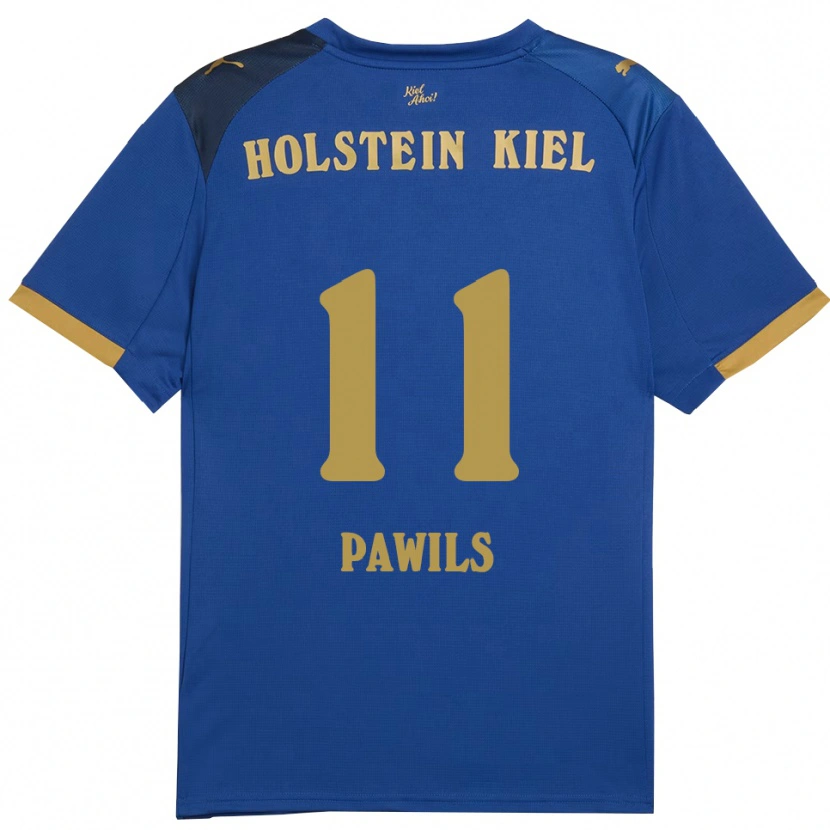 Danxen Kinder Jan-Luca Pawils #11 Blau Gold Heimtrikot Trikot 2025/26 T-Shirt Österreich