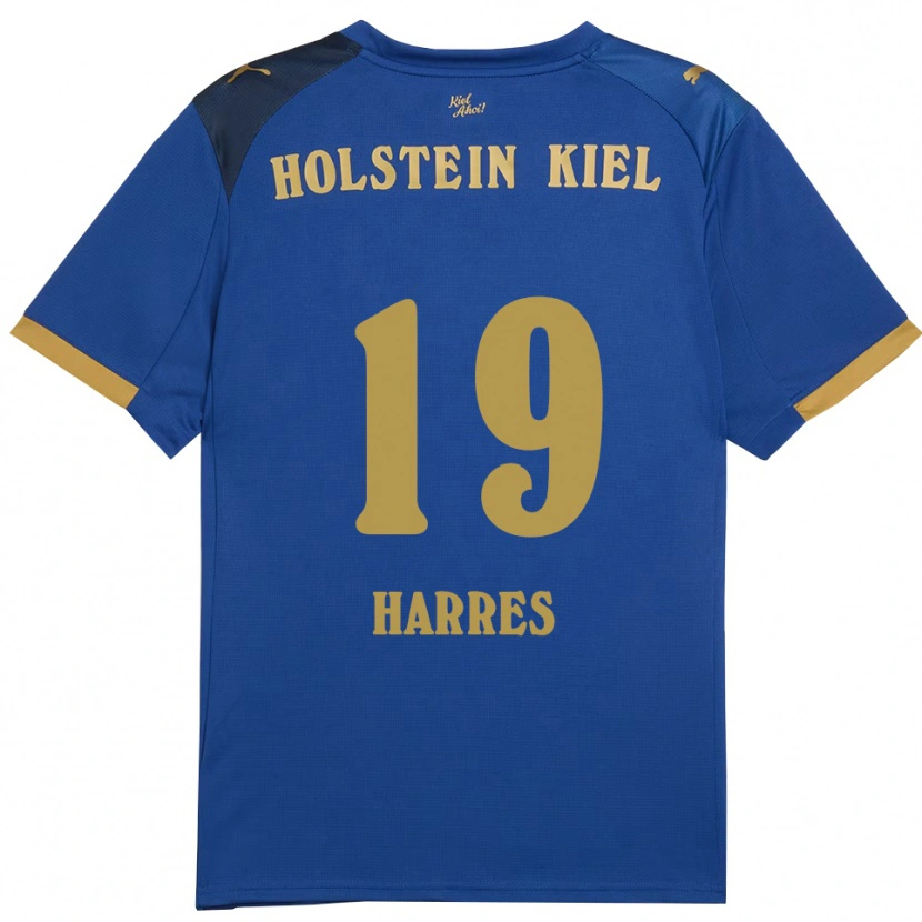 Danxen Kinder Phil Harres #19 Blau Gold Heimtrikot Trikot 2025/26 T-Shirt Österreich