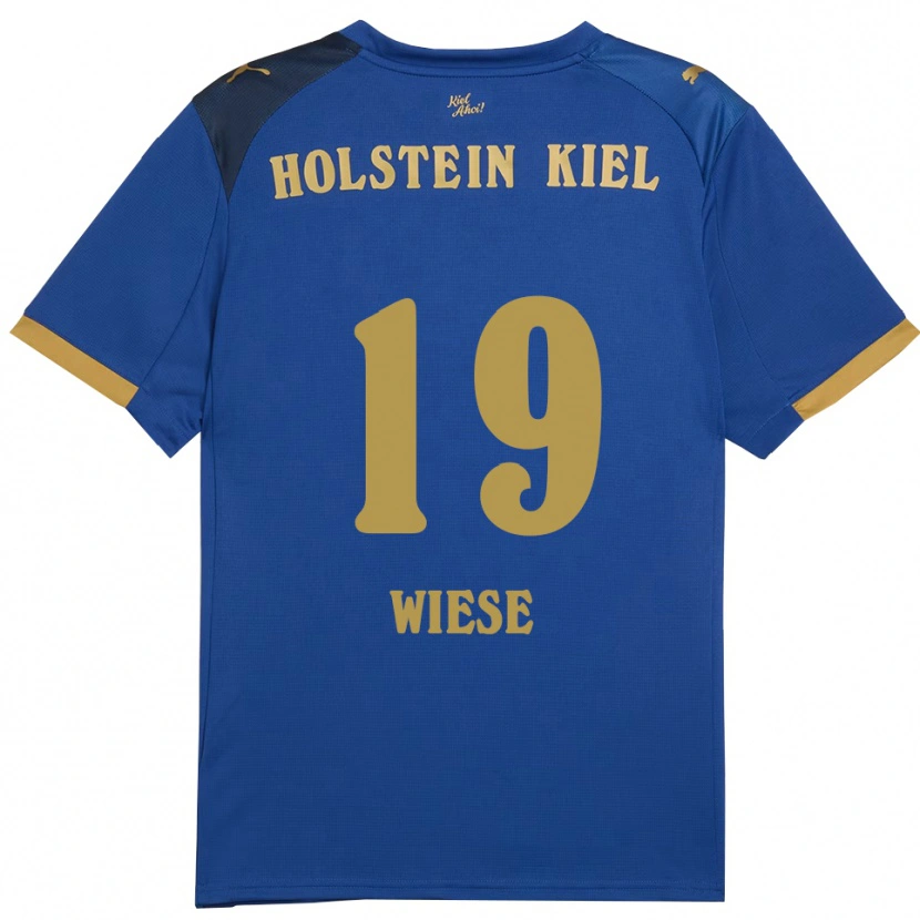 Danxen Kinder Till Wiese #19 Blau Gold Heimtrikot Trikot 2025/26 T-Shirt Österreich