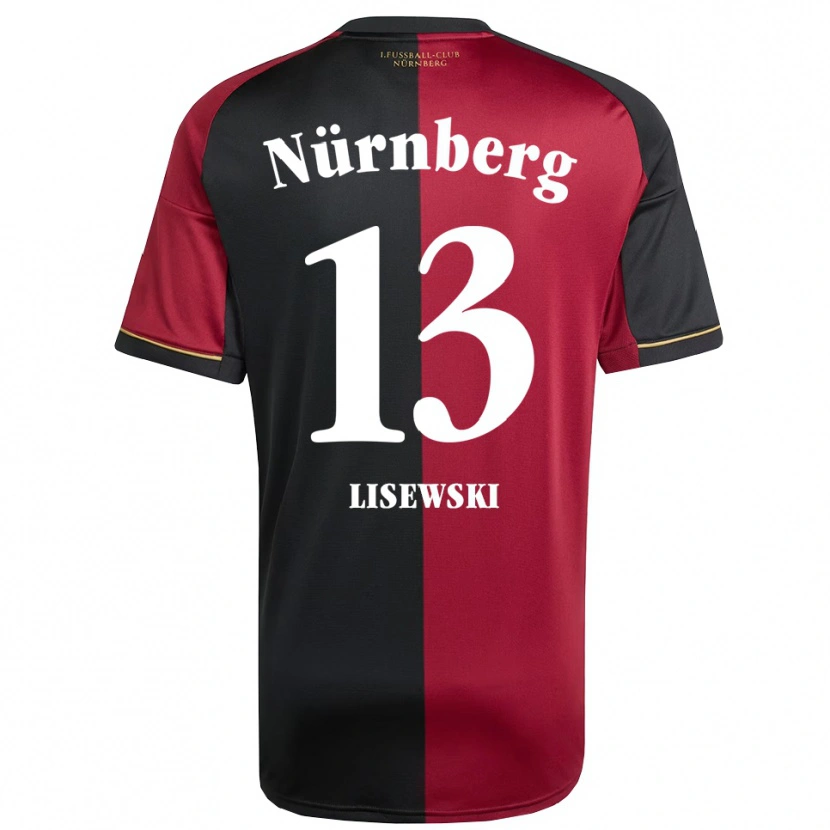 Danxen Kinder Robin Lisewski #13 Burgunder Schwarz Heimtrikot Trikot 2025/26 T-Shirt Österreich