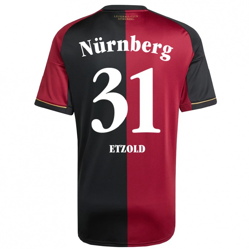 Danxen Kinder Hannah Etzold #31 Burgunder Schwarz Heimtrikot Trikot 2025/26 T-Shirt Österreich
