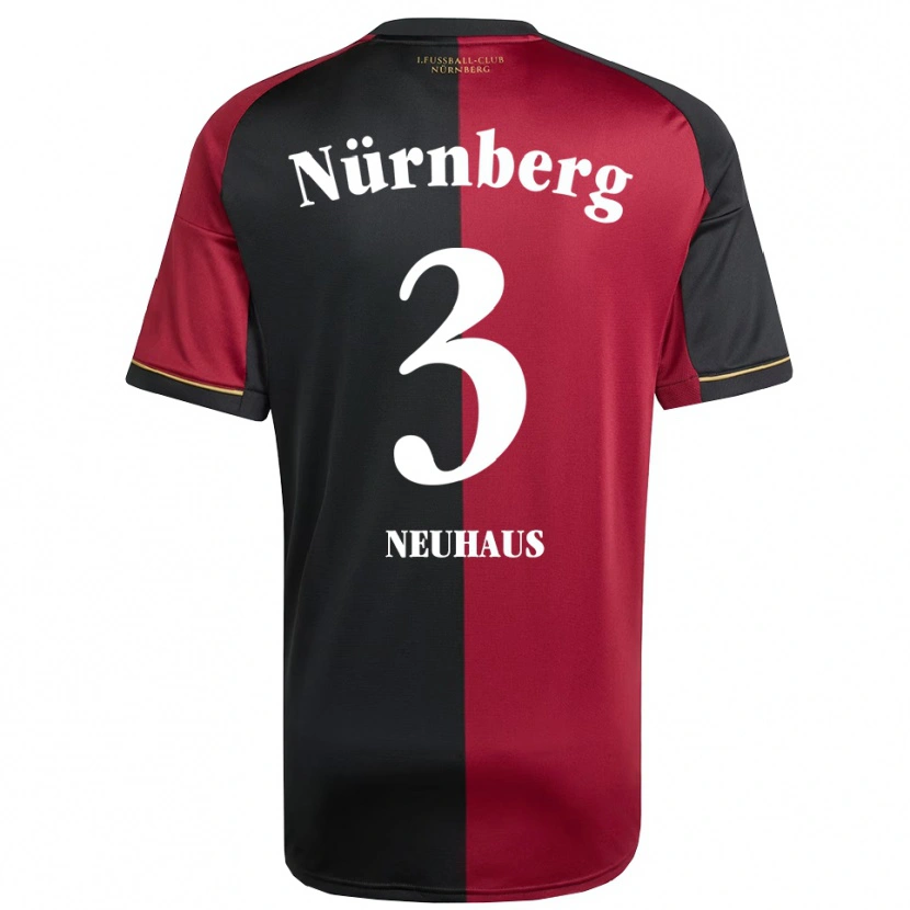 Danxen Kinder Tim Neuhaus #3 Burgunder Schwarz Heimtrikot Trikot 2025/26 T-Shirt Österreich