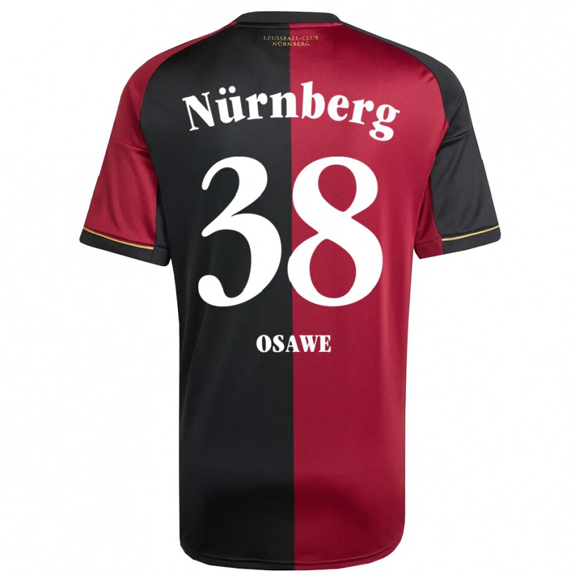 Danxen Kinder Winners Osawe #38 Burgunder Schwarz Heimtrikot Trikot 2025/26 T-Shirt Österreich