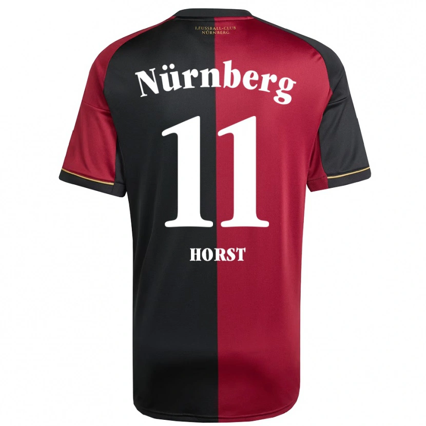 Danxen Kinder Luca Horst #11 Burgunder Schwarz Heimtrikot Trikot 2025/26 T-Shirt Österreich