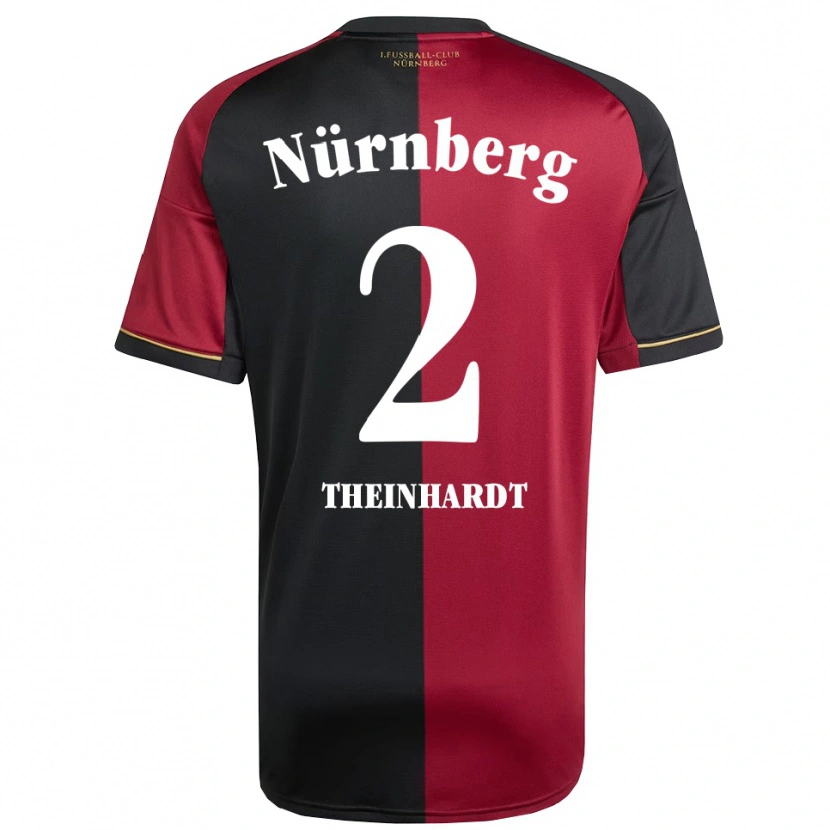 Danxen Kinder Johannes Theinhardt #2 Burgunder Schwarz Heimtrikot Trikot 2025/26 T-Shirt Österreich