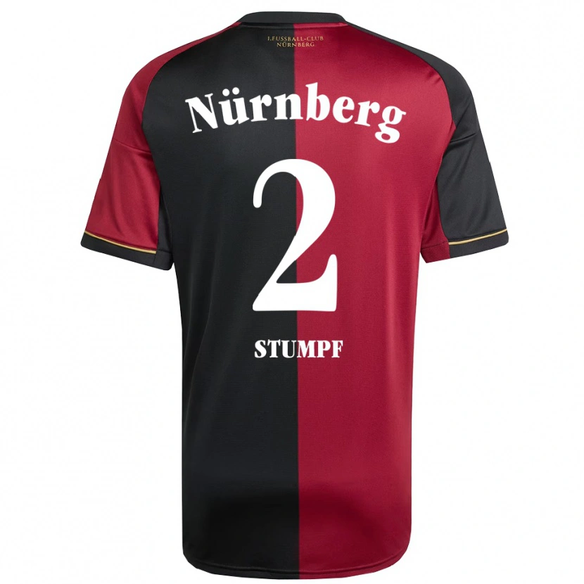 Danxen Kinder Lenny Stumpf #2 Burgunder Schwarz Heimtrikot Trikot 2025/26 T-Shirt Österreich
