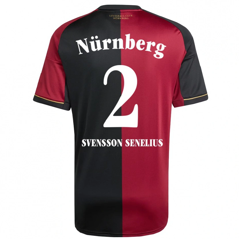 Danxen Kinder Klara Svensson Senelius #2 Burgunder Schwarz Heimtrikot Trikot 2025/26 T-Shirt Österreich