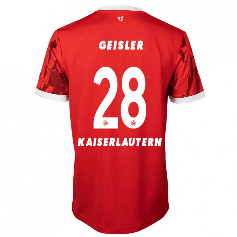 Danxen Kinder Felix Geisler #28 Rot Weiß Heimtrikot Trikot 2025/26 T-Shirt Österreich