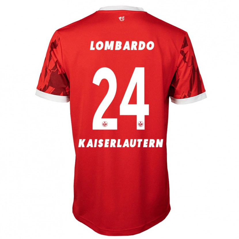 Danxen Kinder Ben Lombardo #24 Rot Weiß Heimtrikot Trikot 2025/26 T-Shirt Österreich
