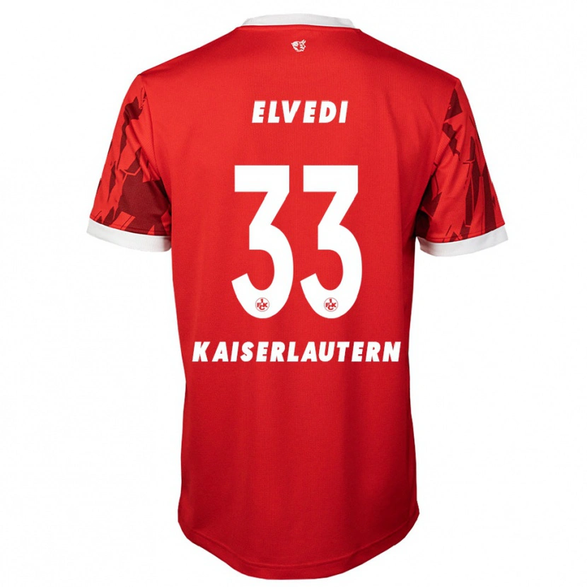 Danxen Kinder Jan Elvedi #33 Rot Weiß Heimtrikot Trikot 2025/26 T-Shirt Österreich