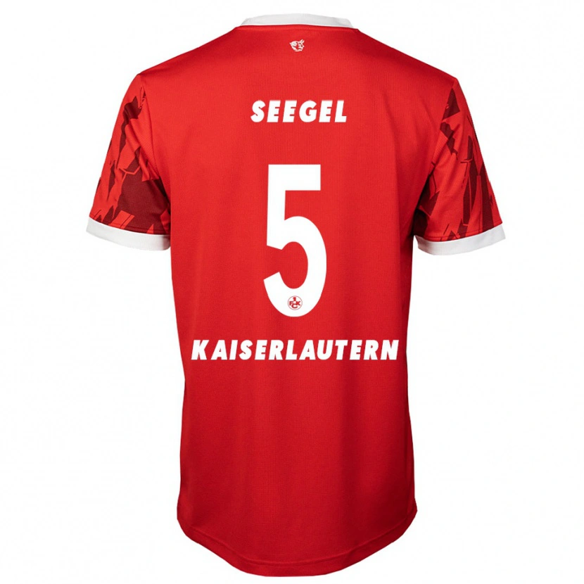 Danxen Kinder Mika Seegel #5 Rot Weiß Heimtrikot Trikot 2025/26 T-Shirt Österreich