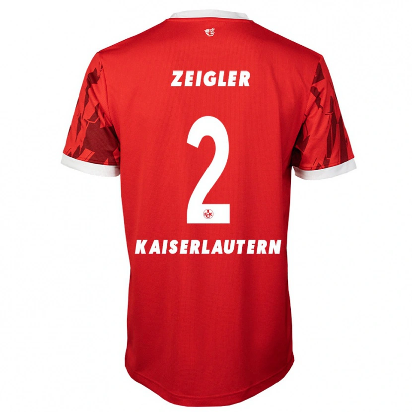Danxen Kinder Tyrese Zeigler #2 Rot Weiß Heimtrikot Trikot 2025/26 T-Shirt Österreich
