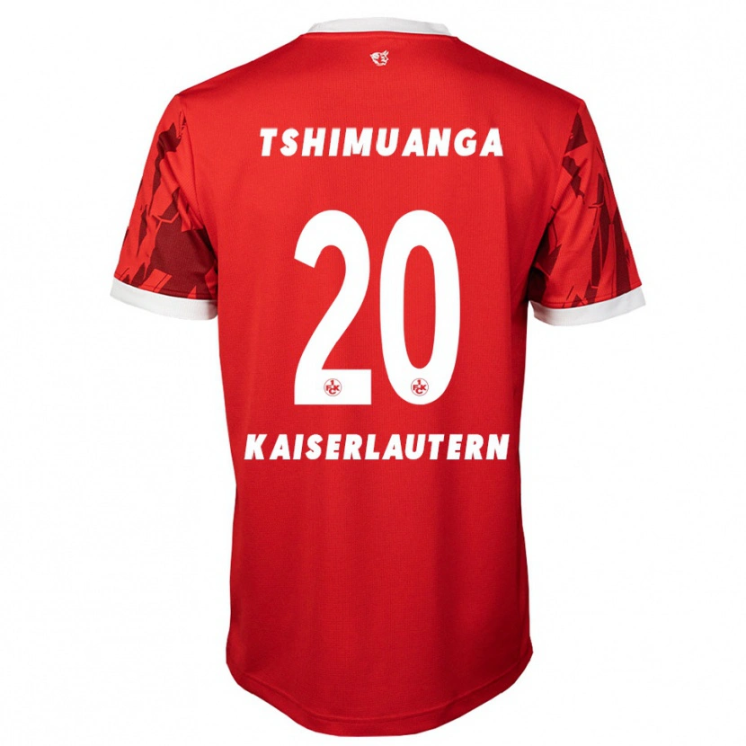 Danxen Kinder Aaron Tshimuanga #20 Rot Weiß Heimtrikot Trikot 2025/26 T-Shirt Österreich