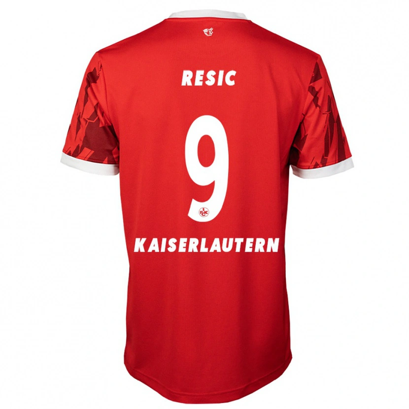 Danxen Kinder Dzenan Resic #9 Rot Weiß Heimtrikot Trikot 2025/26 T-Shirt Österreich