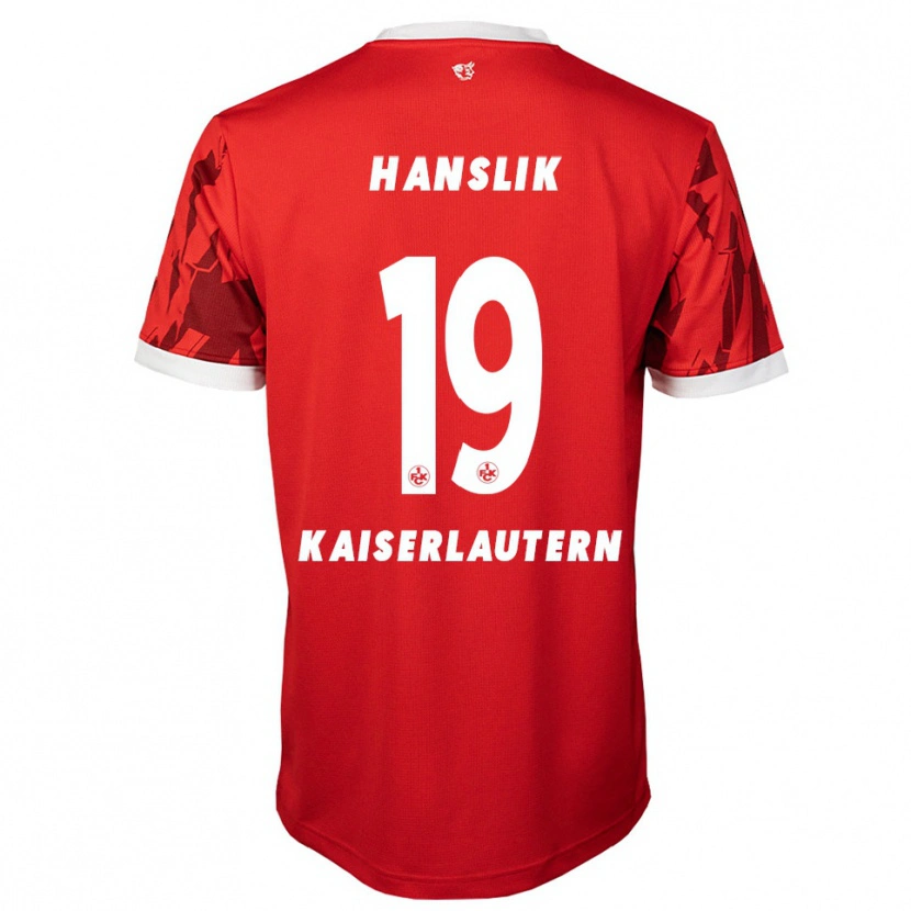 Danxen Kinder Daniel Hanslik #19 Rot Weiß Heimtrikot Trikot 2025/26 T-Shirt Österreich