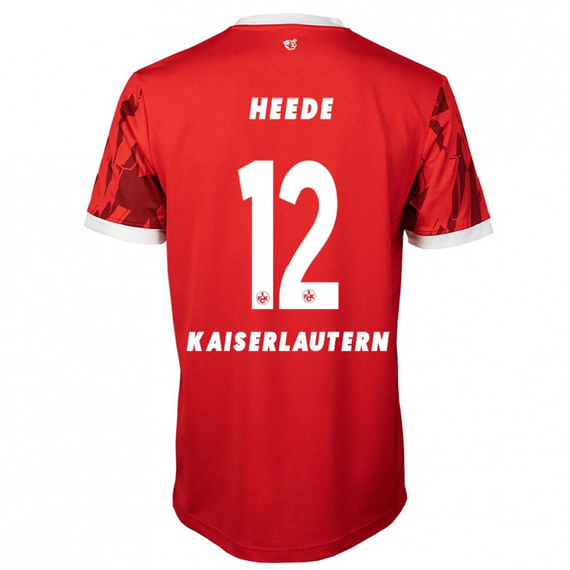 Danxen Kinder Jannis Heede #12 Rot Weiß Heimtrikot Trikot 2025/26 T-Shirt Österreich