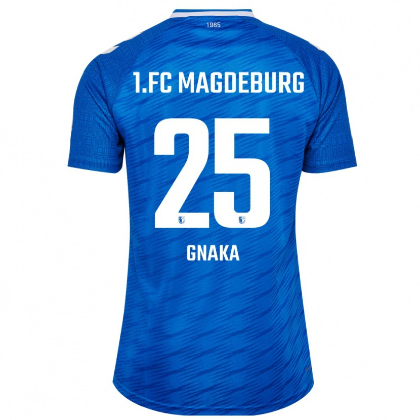Danxen Kinder Silas Gnaka #25 Blau Weiß Heimtrikot Trikot 2025/26 T-Shirt Österreich