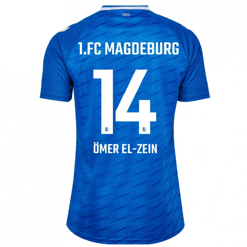 Danxen Kinder Abu-Bekir Ömer El-Zein #14 Blau Weiß Heimtrikot Trikot 2025/26 T-Shirt Österreich
