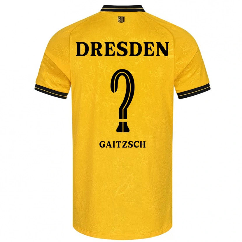 Danxen Kinder Lisa Gaitzsch #0 Gelb Schwarz Heimtrikot Trikot 2025/26 T-Shirt Österreich