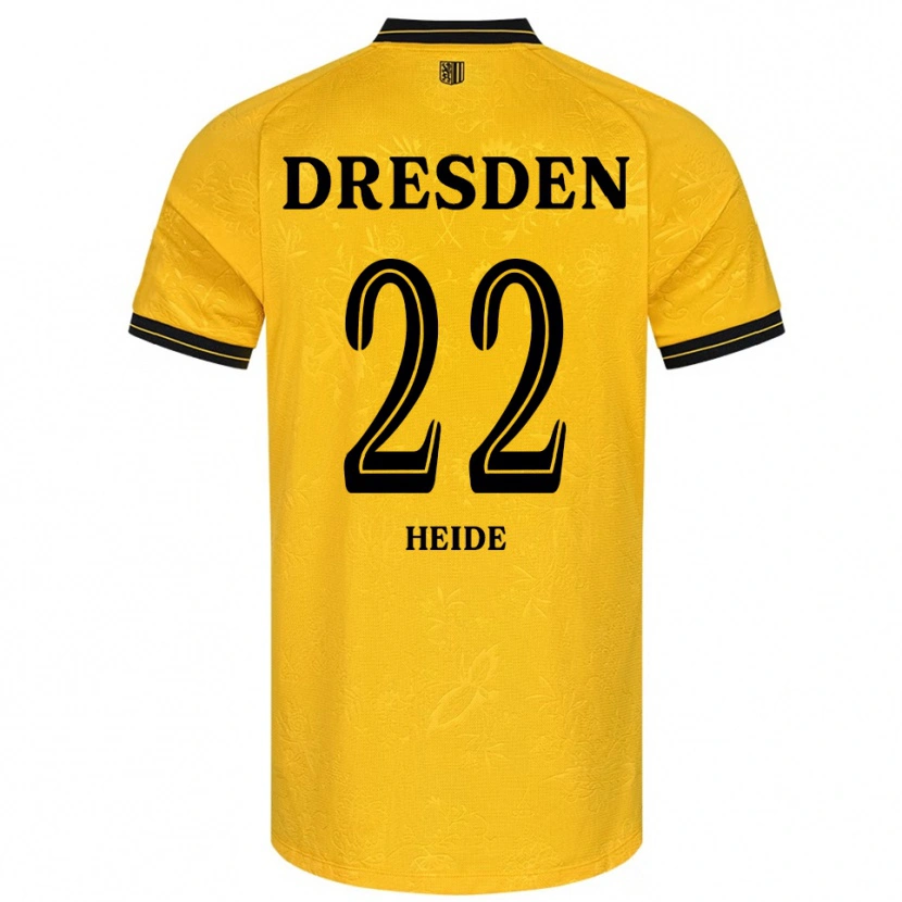 Danxen Kinder Pepe Heide #22 Gelb Schwarz Heimtrikot Trikot 2025/26 T-Shirt Österreich