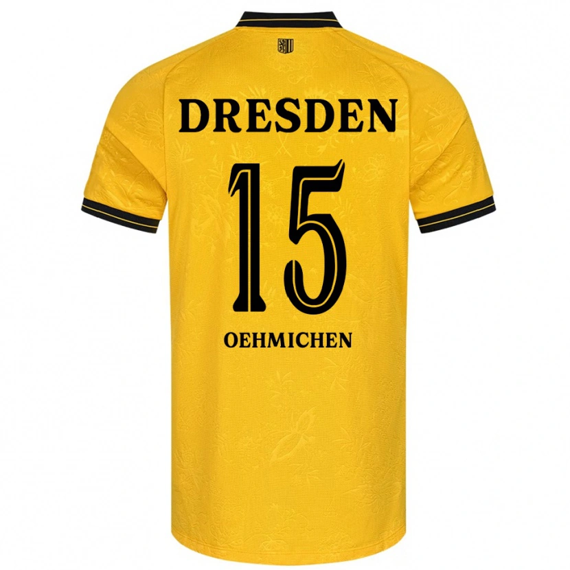 Danxen Kinder Julius Oehmichen #15 Gelb Schwarz Heimtrikot Trikot 2025/26 T-Shirt Österreich