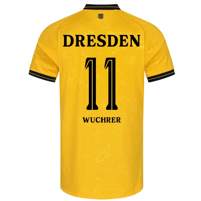 Danxen Kinder Rick Wuchrer #11 Gelb Schwarz Heimtrikot Trikot 2025/26 T-Shirt Österreich