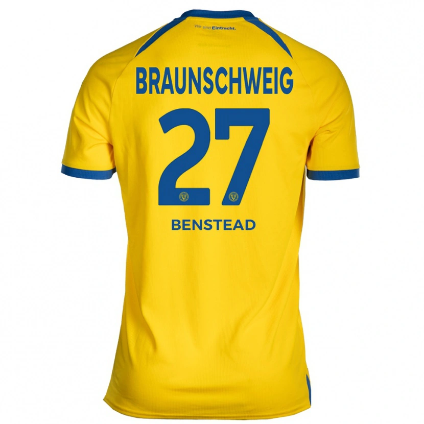 Danxen Kinder Jakob Benstead #27 Gelb Blau Heimtrikot Trikot 2025/26 T-Shirt Österreich