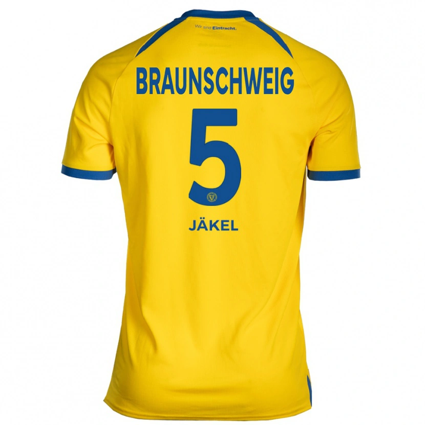 Danxen Kinder Frederik Jäkel #5 Gelb Blau Heimtrikot Trikot 2025/26 T-Shirt Österreich