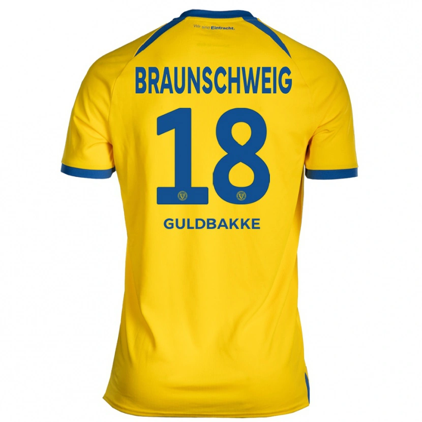 Danxen Kinder Thorben Guldbakke #18 Gelb Blau Heimtrikot Trikot 2025/26 T-Shirt Österreich