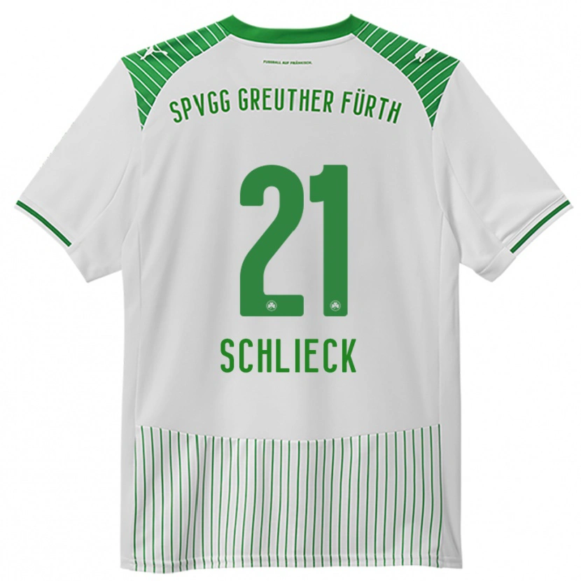 Danxen Kinder Timo Schlieck #21 Weiß Grün Heimtrikot Trikot 2025/26 T-Shirt Österreich