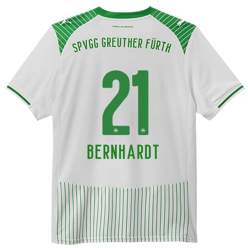 Danxen Kinder Luca Bernhardt #21 Weiß Grün Heimtrikot Trikot 2025/26 T-Shirt Österreich
