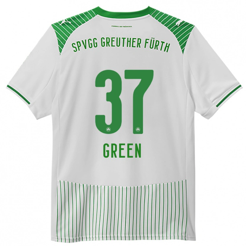 Danxen Kinder Julian Green #37 Weiß Grün Heimtrikot Trikot 2025/26 T-Shirt Österreich
